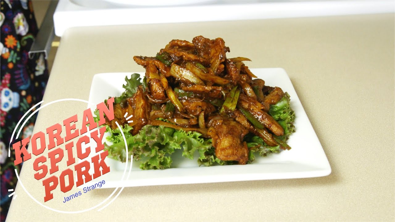 Jayook bokum Recipe : 돼지불고기 / English Closed Captions