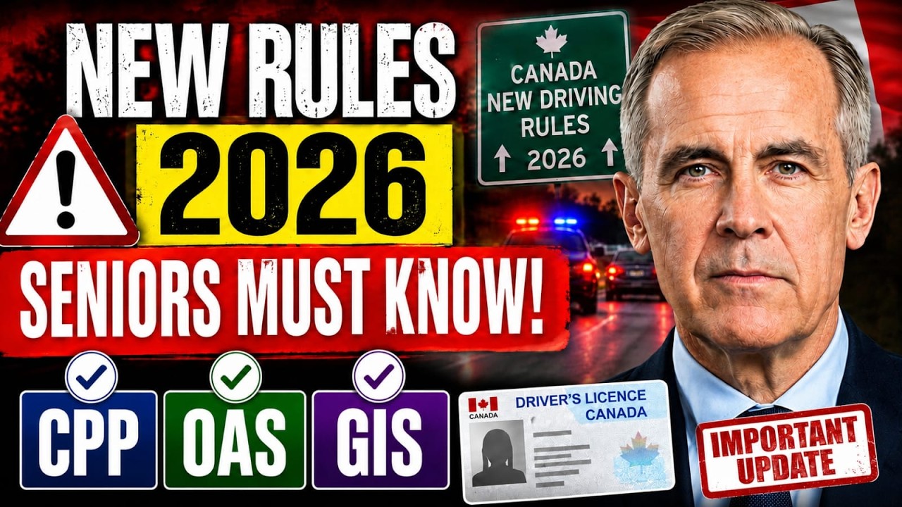 🚨 New Driving Rules for Canadian Seniors in 2026 &mdash; CPP, OAS & GIS Updates You Must Know