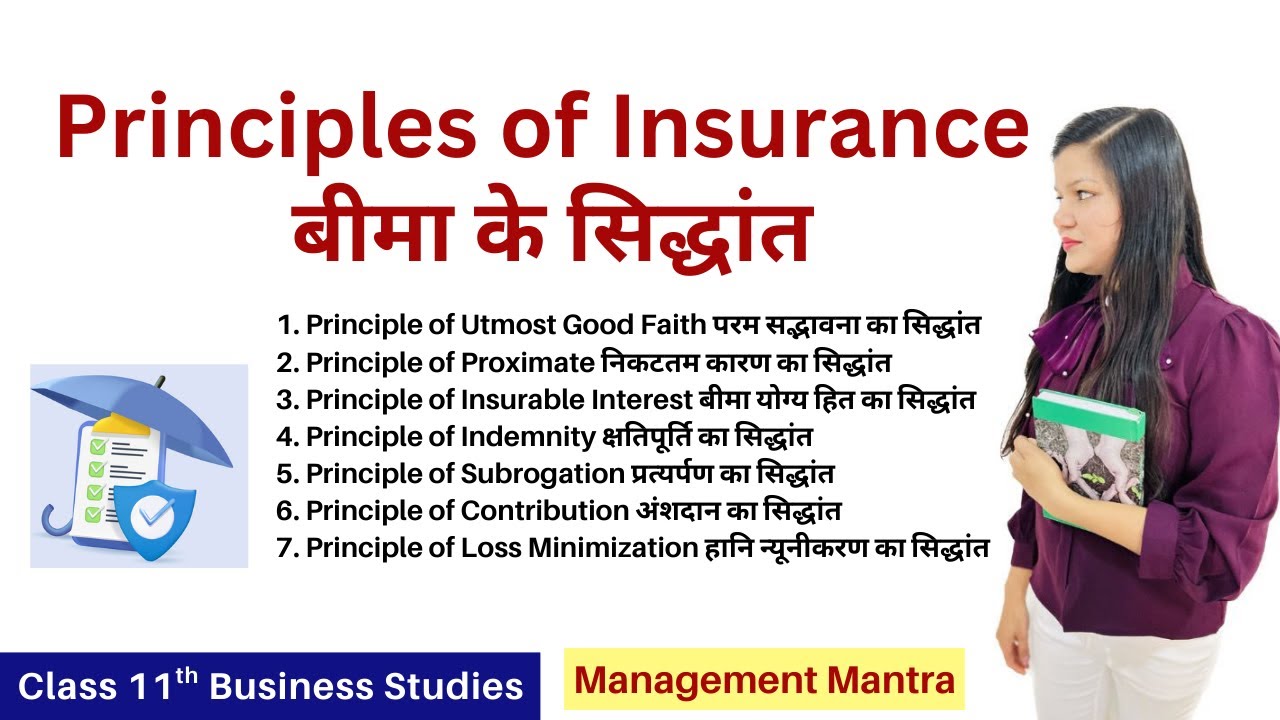 Principles of Insurance Contract, 7 principles of insurance, seven principles of insurance