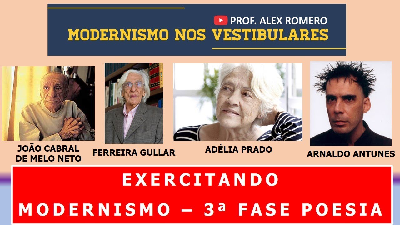 EXERCITANDO MODERNISMO 3ª FASE - POESIA