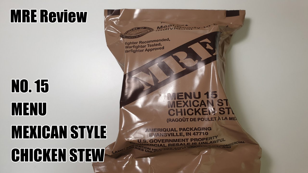미군전투식량 MRE 15번 리뷰