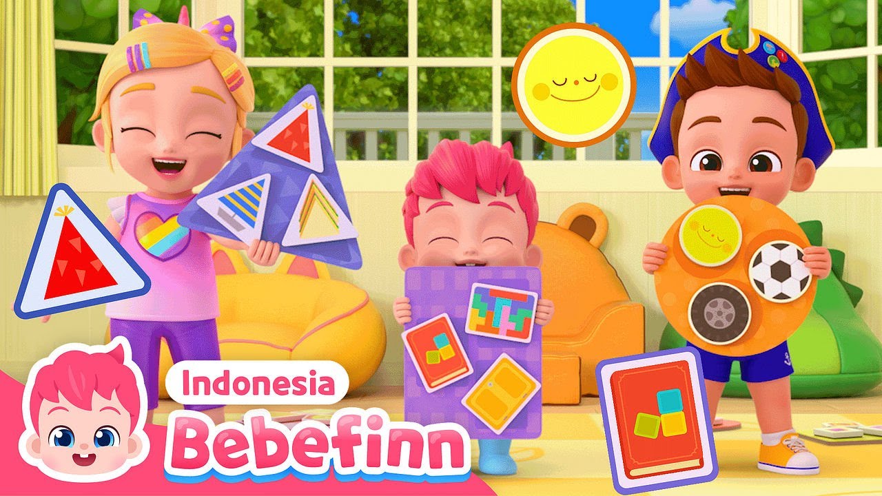 Lagu Bentuk | EP36 | Belajar Bentuk menyenangkan | Lagu Anak | Bebefinn Bahasa Indonesia