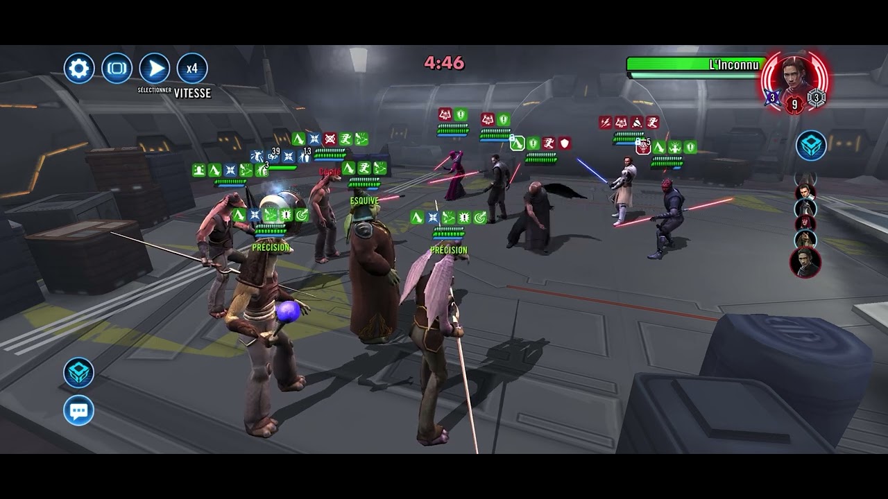 Swgoh : Gungan vs Stranger Gac test 