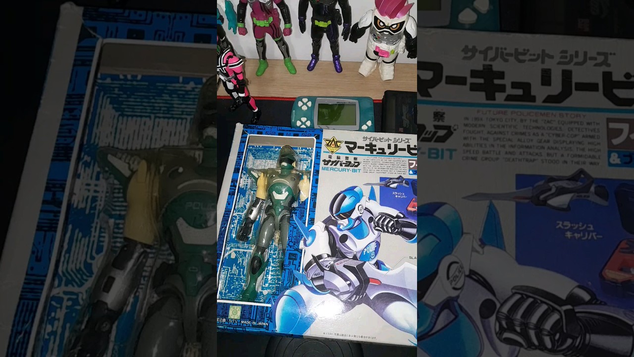 ACTION FIGURE: CYBERCOP, OS POLICIAIS DO FUTURO,  MERC&Uacute;RIO DA TAKARA. #tokusatsu #nostalgia #shorts