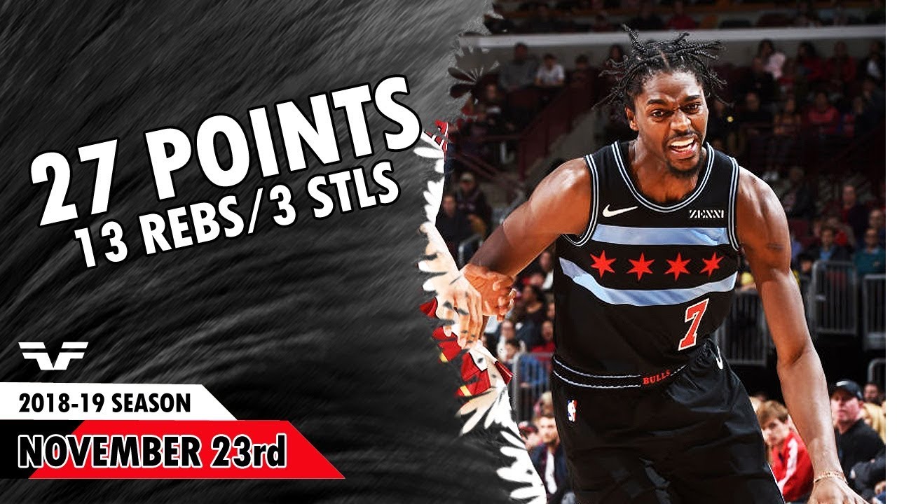 Justin Holiday - 2018.11.23 - Bulls vs Heat - 27 Points, 13 Rebs