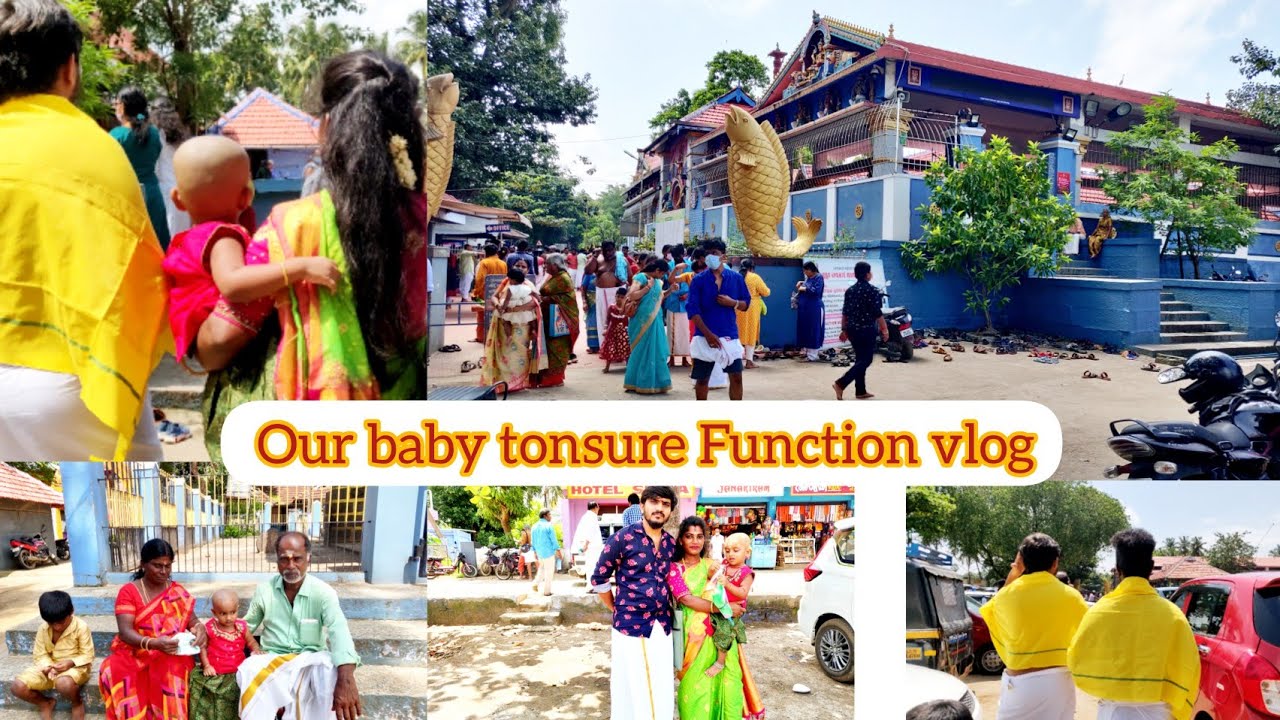 tonsure Function vlog, family vlog,meenkulathi bhagavathi Amman temple vlog
