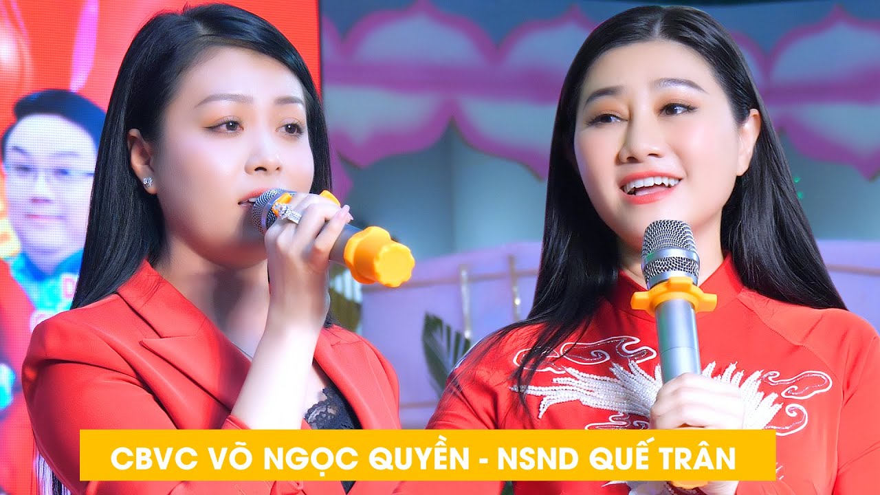 Hai Nghệ Sĩ Trẻ Đẹp Ca Vọng Cổ Quá Hay NSND Quế Trân CBVC Võ Ngọc Quyền