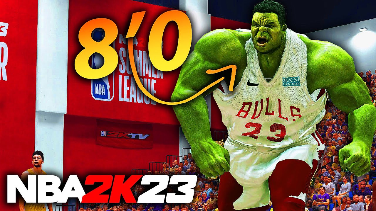 8 Foot 400 Pound HULK NBA 2K23 SUMMER LEAGUE GAMEPLAY..