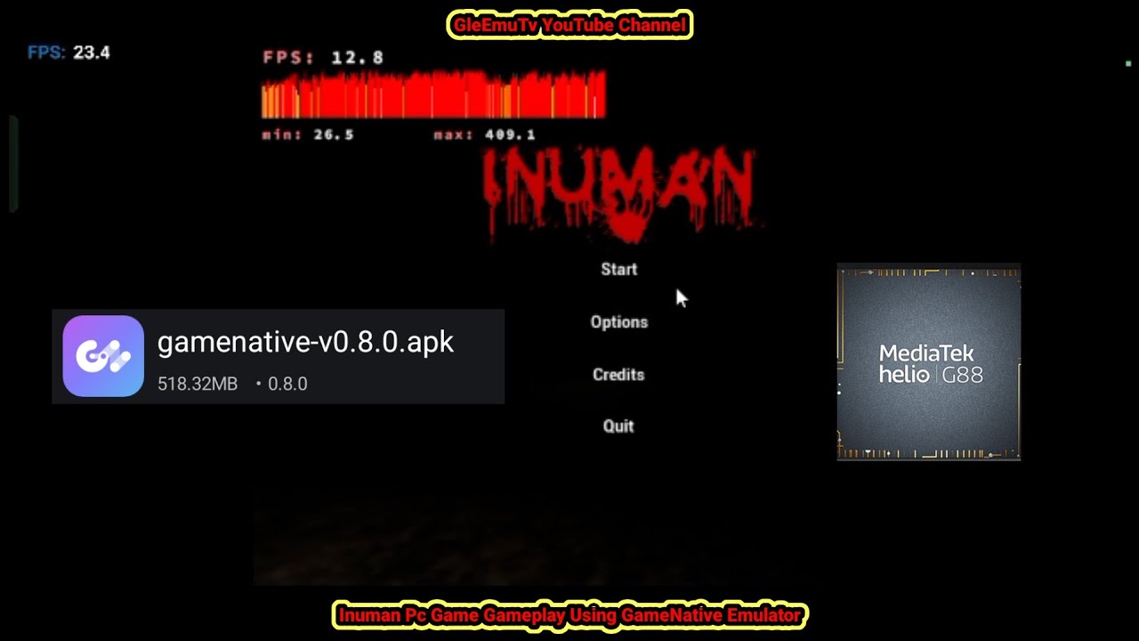 Inuman Pc Game Demo Version Gameplay+Settings Using GameNative Emulator | Helio G88 Mali Specs 