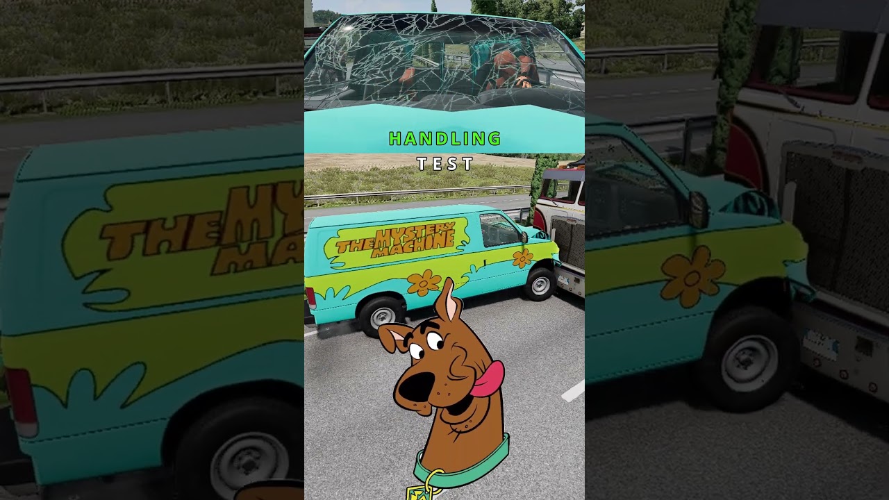 Scooby Doo’s Van Extreme Crash Tests (the mystery machine)