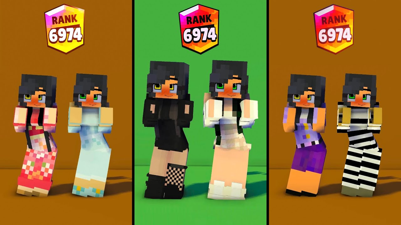 Minecrafts Dark Aphmau ZOEY GOMY GOMY GOMY RANK 6974 || Minecrafts Mix