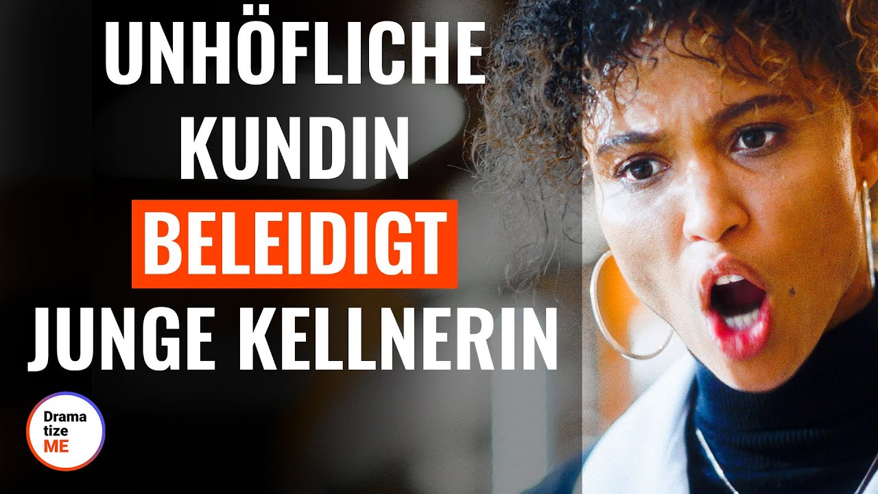 Unhöfliche Kundin beleidigt schwangere Kellnerin | @DramatizeMeDeutsch