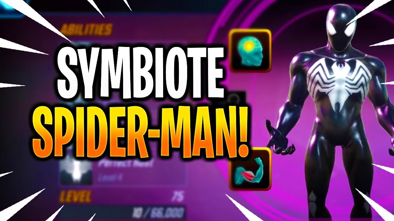 *NEW* SYMBIOTE SPIDER-MAN RANK UP (LEVEL 75)! - MARVEL Strike Force - MSF