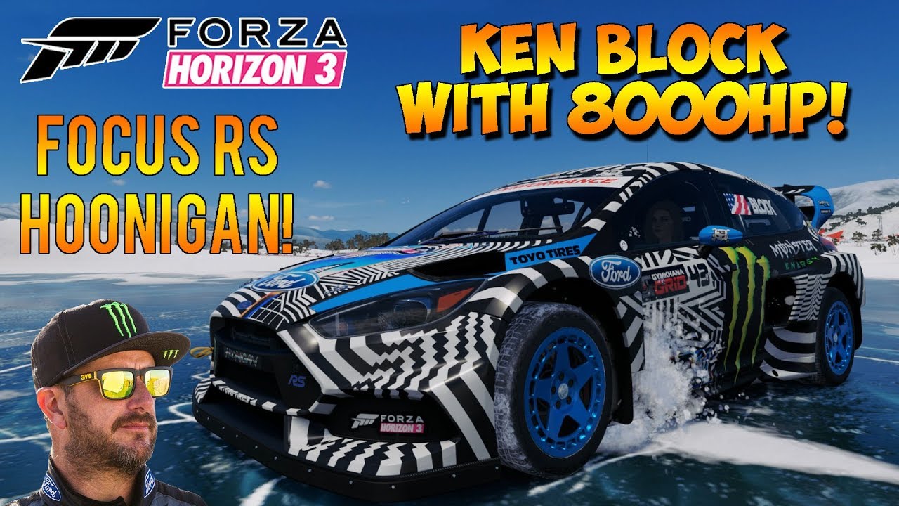 Forza Horizon 3 - Ken Block With 8,000HP! Focus RS Gymkhana 9! Dev Mods