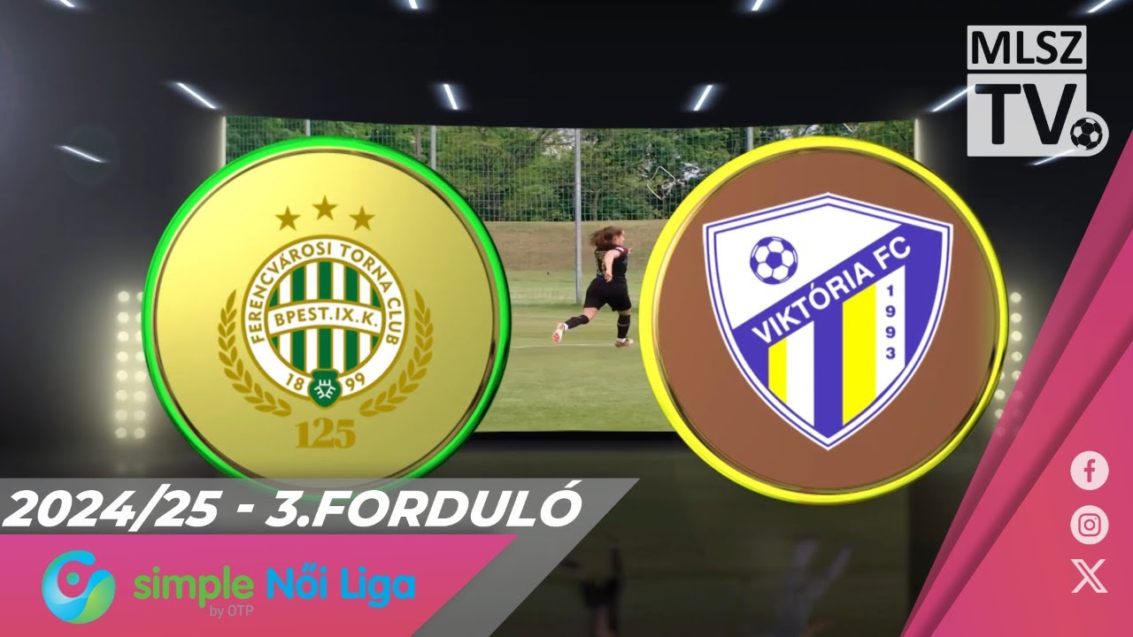 FTC-Telekom - Viktória FC | 10-0 | Simple Női Liga | 3. forduló | MLSZTV