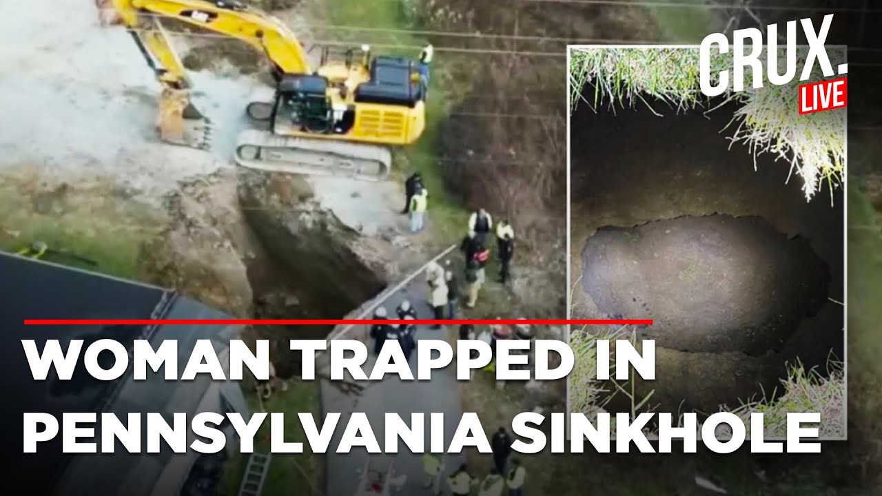 US News Live | Massive Search Operation For Woman Who Fell Into A Sinkhole While Looking For Her Cat