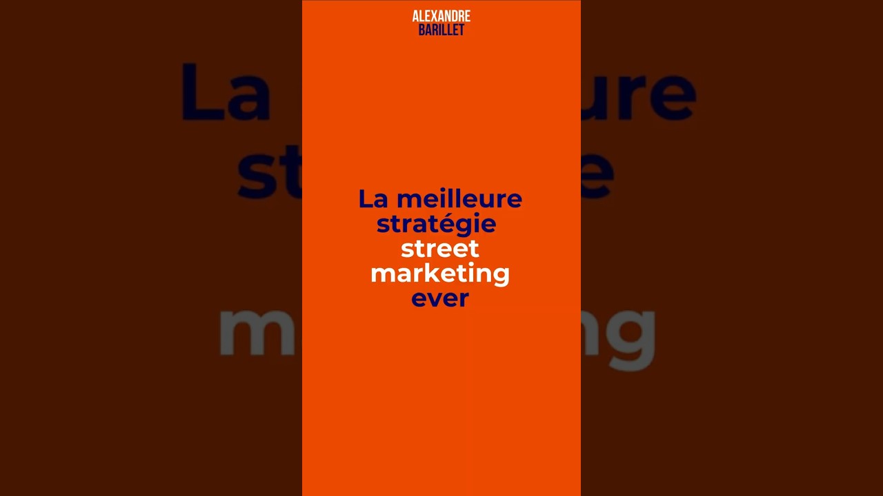 La meilleure op&eacute;ration de STREET MARKETING ever