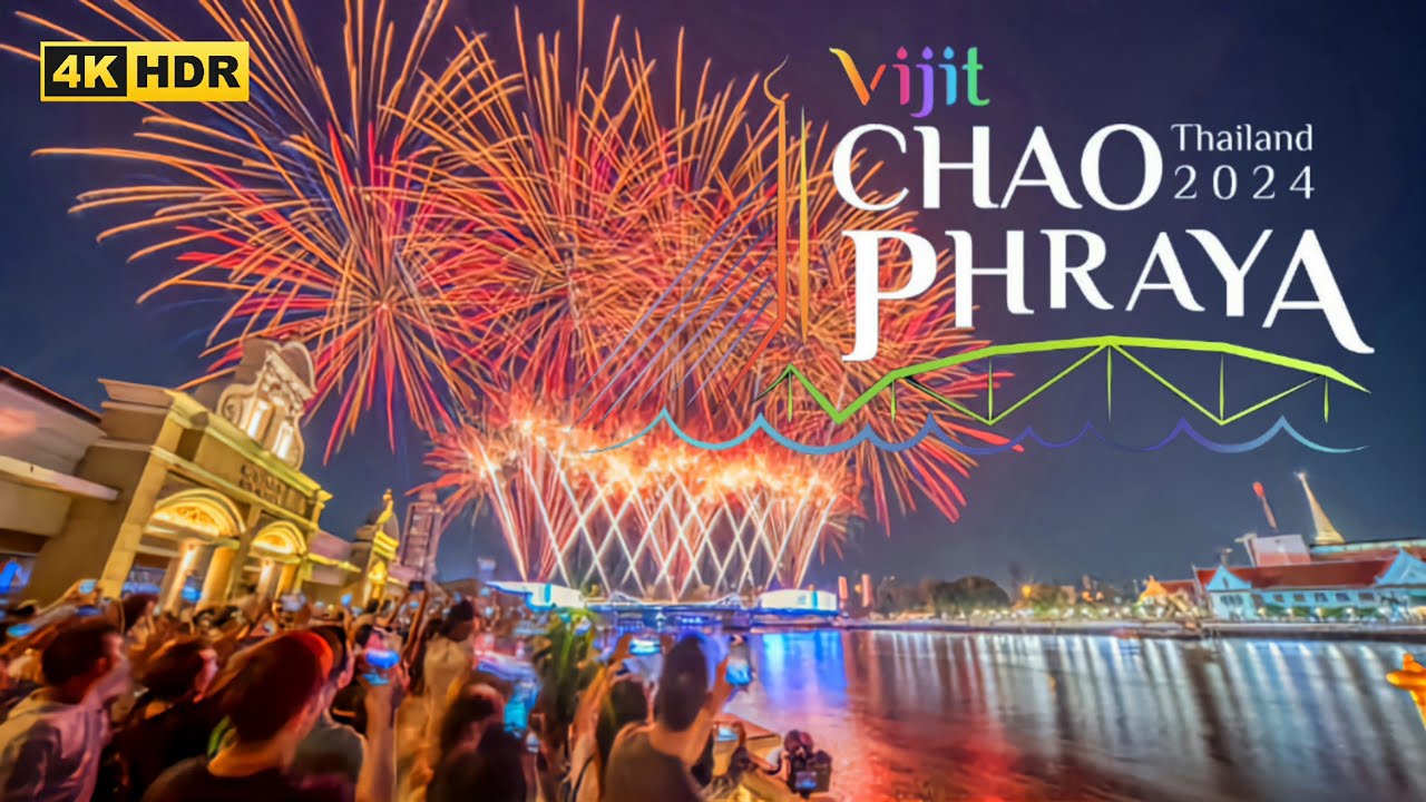 Vijit Chao Phraya 2024, the biggest fireworks display in Bangkok Memorial Bridge, Last day