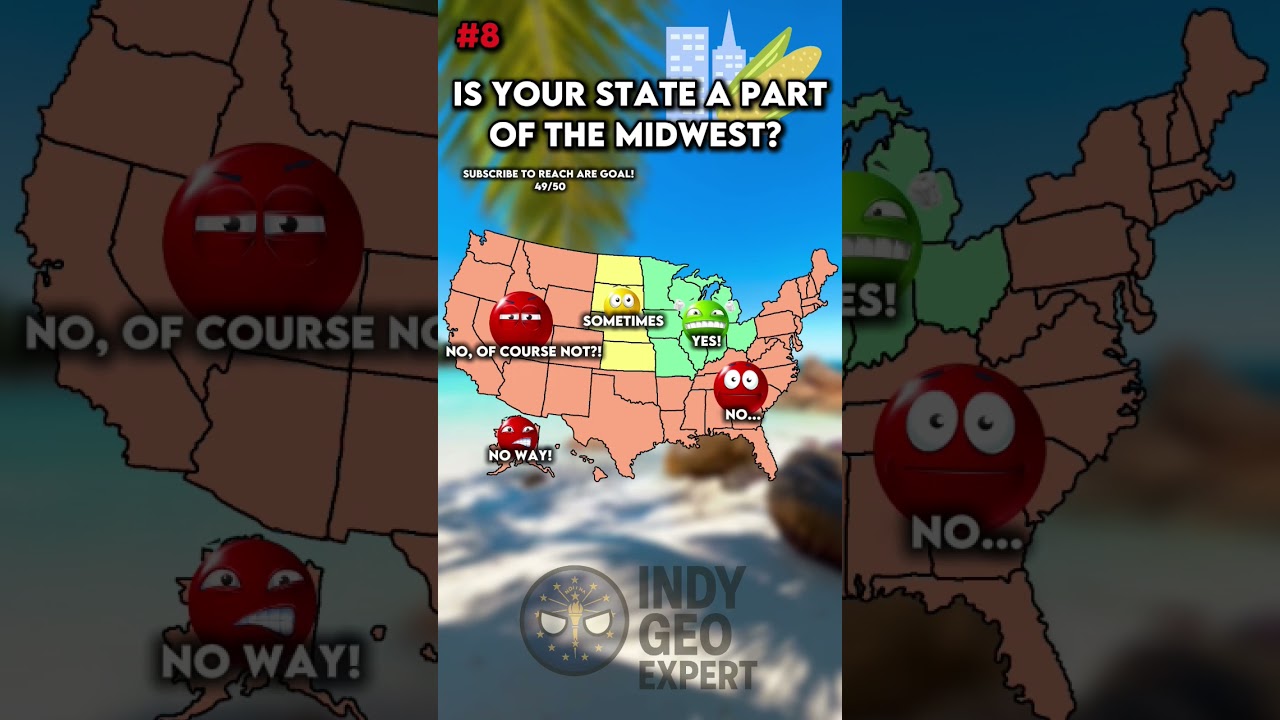 Is your state part of the Midwest? #map #usstates #geography