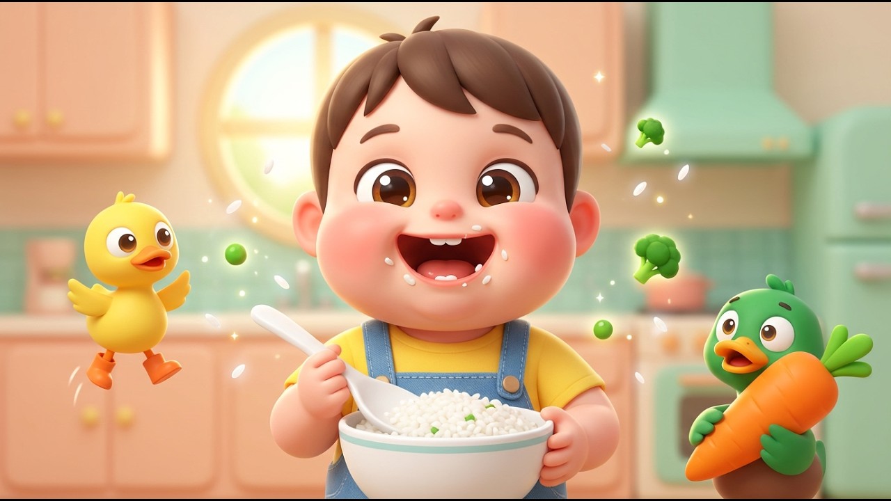 Nhạc Thiếu Nhi Bé Ngoan Ăn Cơm Giỏi 2 🥣 | 10 Chú Vịt Lon Ton 🦆 | Vịt Con Ăn Rau Xanh | Nhạc Cho Bé