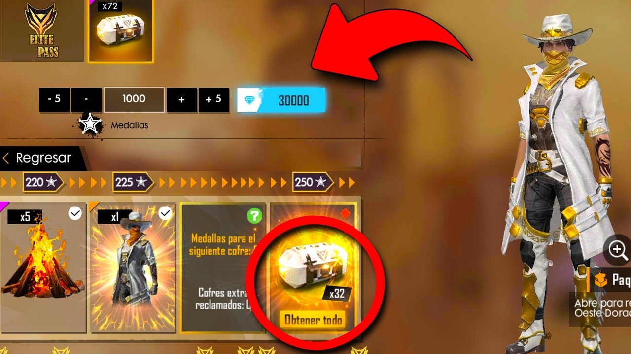 COMPRO 1000 MEDELLAS DEL NUEVO PASE ELITE Y ME REGALARON ESTO! FREE FIRE