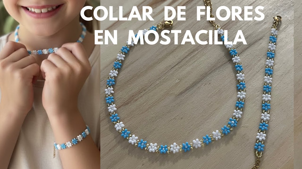 Collar de flores con mostacillas #collarDIY #mostacillas #collardeflores #dianarestrepobisuteria