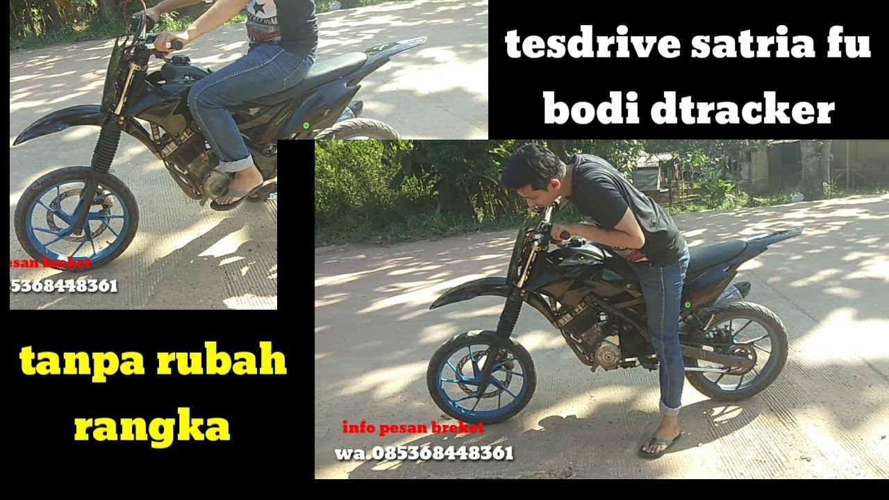 Rakit satria fu modif klx bodi dtracker tanpa rubah rangka/episode2