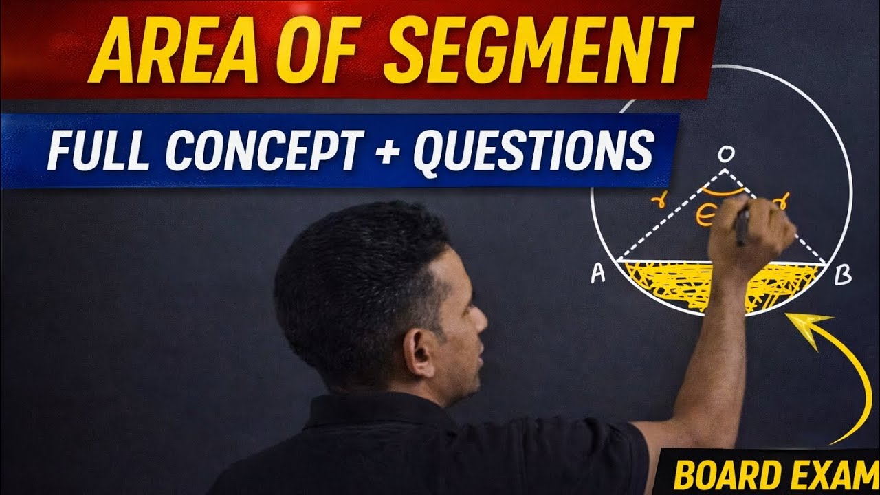 How to Find Area of Segment | Class 10 Maths | Area Related to Circles | CBSE Board 2026