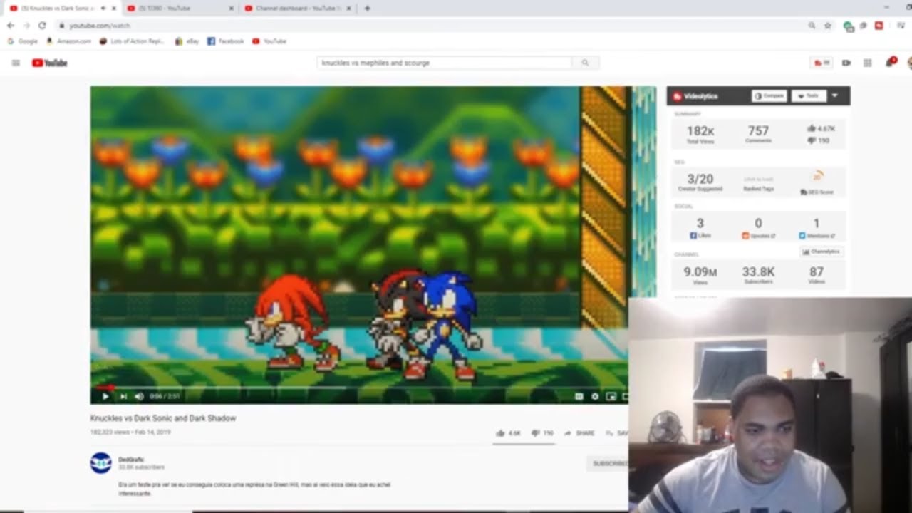 TJ360 Reaction Knuckles vs Dark Sonic and Dark Shadow