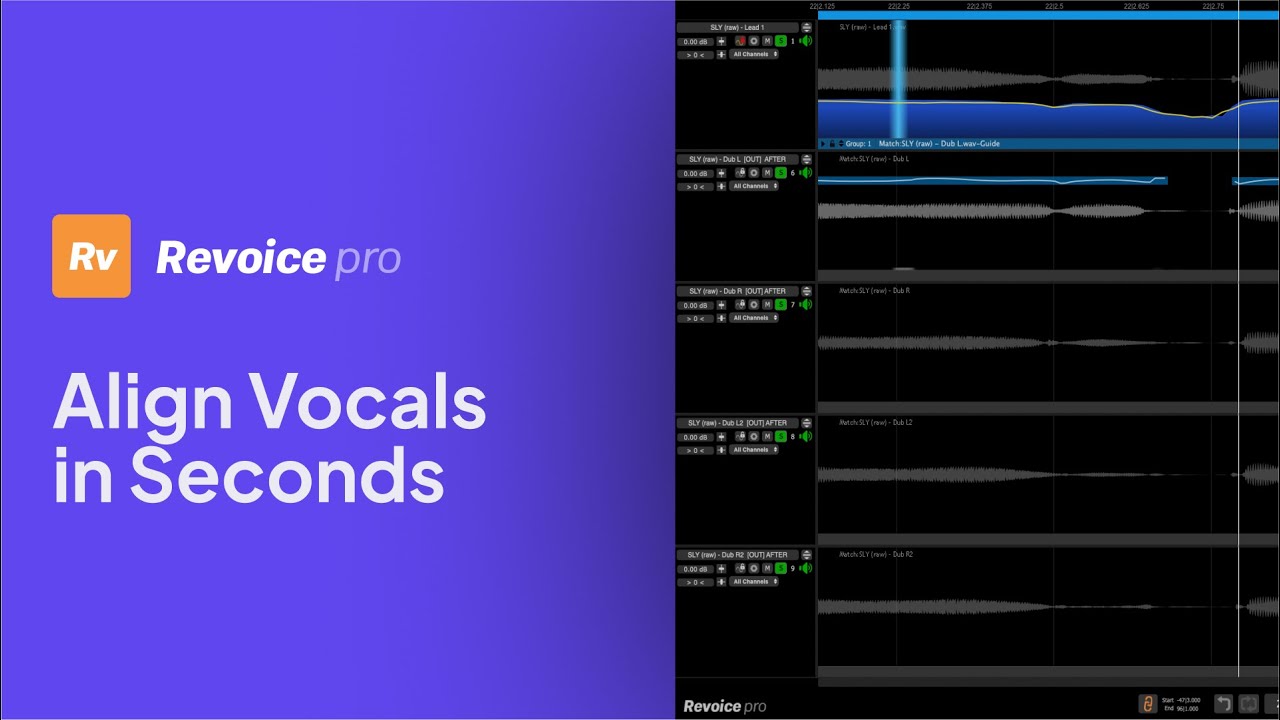 How To Align Vocals in Seconds with Revoice Pro 5