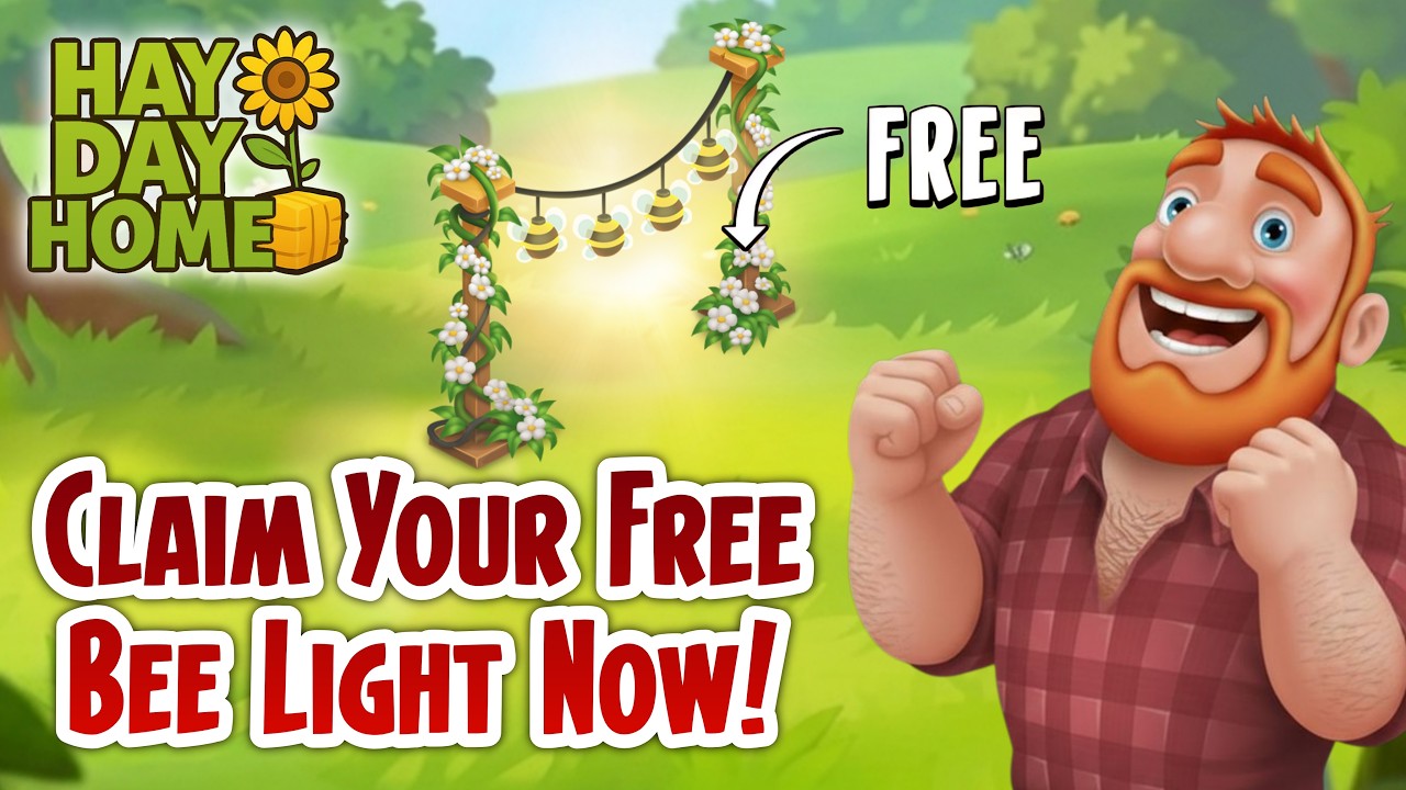 Claim Your Free Bee Light Now! 🐝✨ #HayDay #HayDayFreeGift