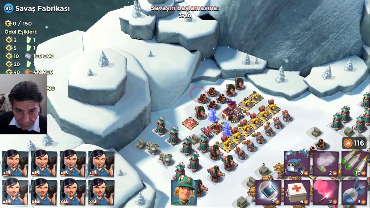 Savaş Fabrikası Albay GearHeart Boom Beach Türkçe