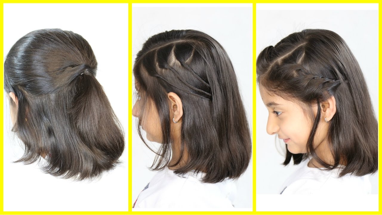 3 Simple & Cute Hairstyles (NEW) for Short/Medium Hair | MyMissAnand