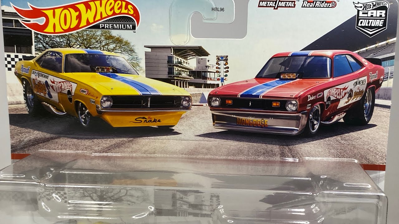 ‘72 PLYMOUTH CUDA FC y PLYMOUTH DUSTER FUNNY CAR. 2-Pack. Hot Wheels CAR CULTURE. #Diecast #Unboxing