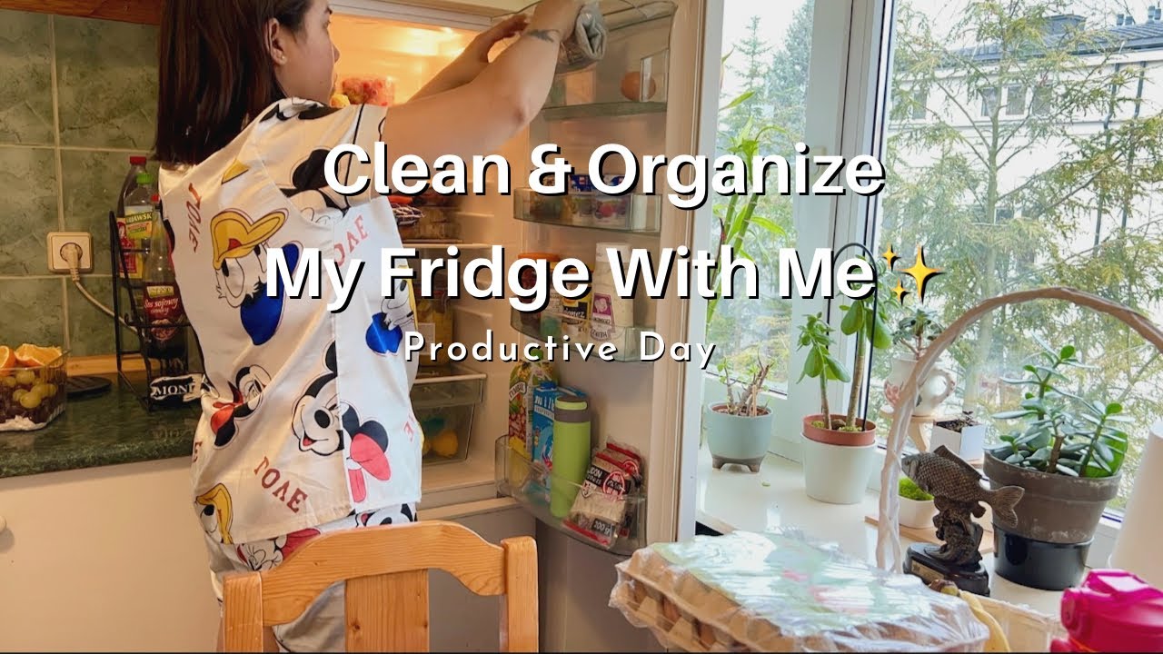 Productive & Cozy Day at Home | Fridge Cleaning + Grocery Haul 🛍️🧺🫧