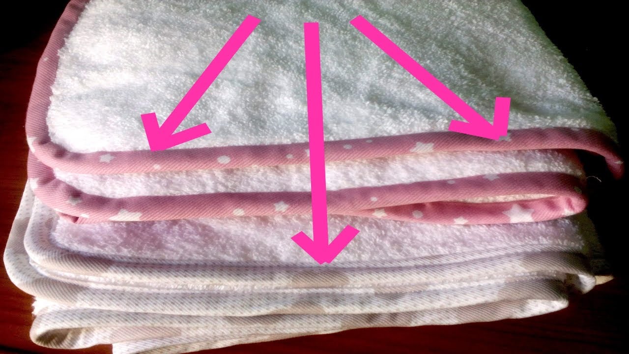 Cómo coser el ribete de una toalla usando restos de telas