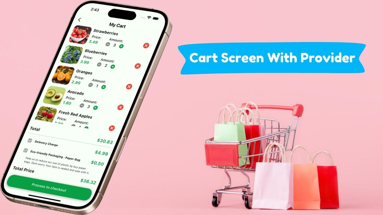 Build a Shopping Cart in Flutter | Add to Cart Functionality with Provider