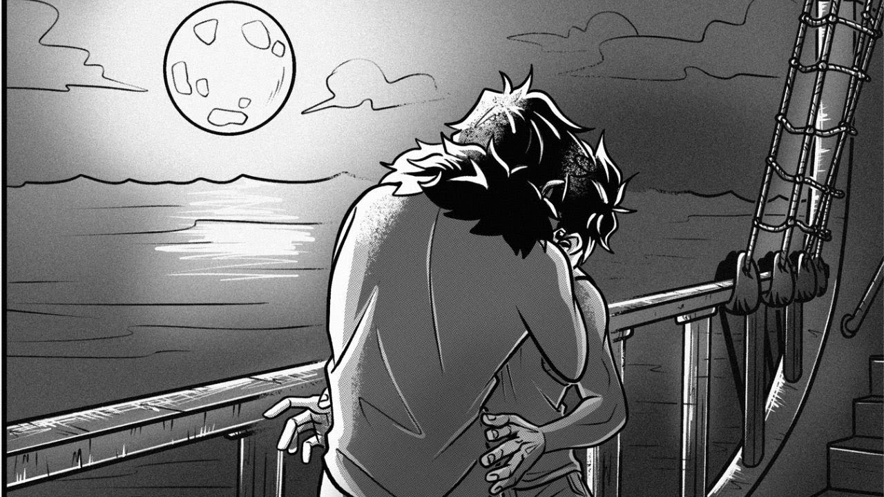 Aboard the Sunny: The Kiss That Changed Everything | One piece comic dub | Artist:@newttxt #onepiece