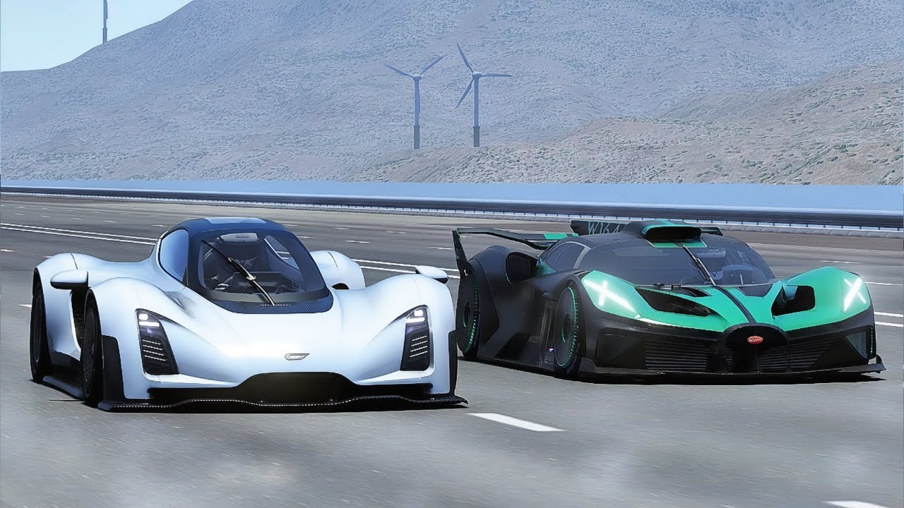 Bugatti Bolide Vs Czinger 21C V Max | 20KM Drag Race