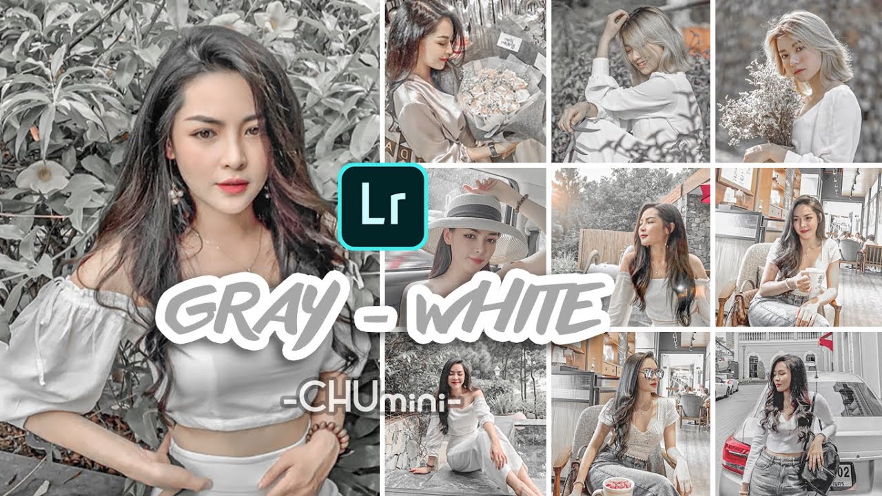 CHUmini | GRAY WHITE Lightroom Preset | Lightroom Mobile Presets Free DNG |Chỉnh Ảnh Tone Trắng Xám