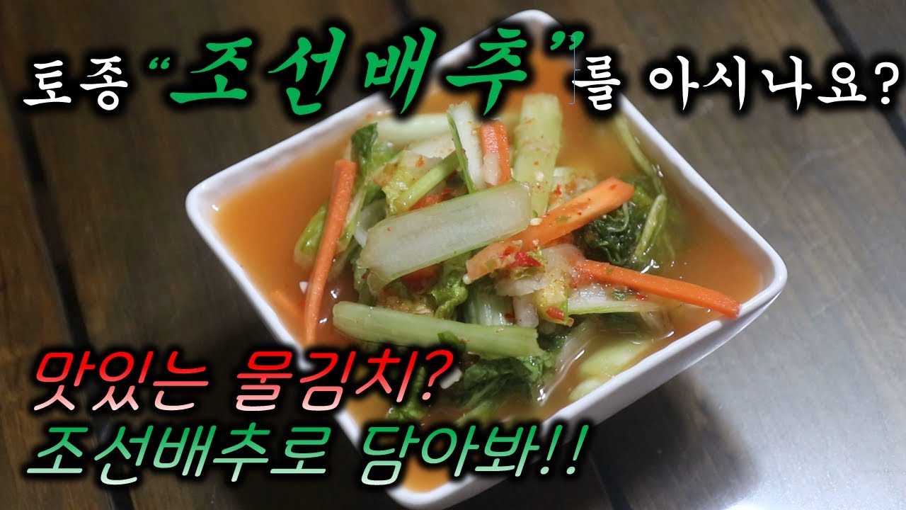 [조선배추로 담은 물김치] 어떤 물김치든 이렇게 담아야 풋내없고 시원하고 아삭한  맛있는 물김치를 담을수 있다 /엄마의 아침밥