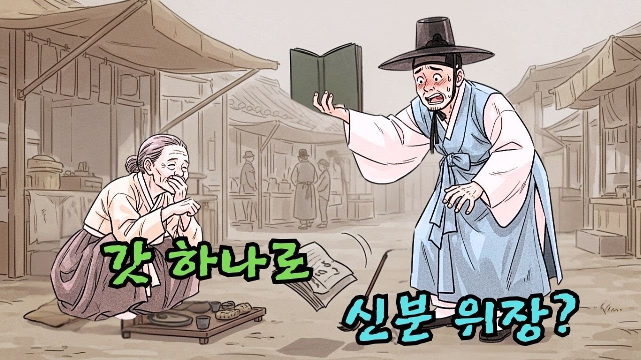 문맹이면서 귀족 행세한 남자, 갓을 쓰고 장터에 나섰다가 하루 만에 망신당한 웃픈 이야기