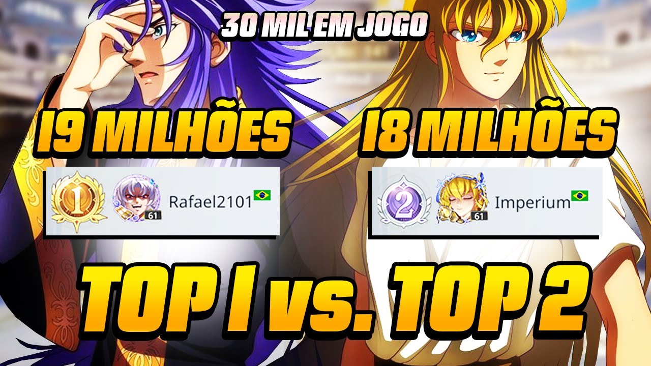 BATALHA DE MIL DIAS: UM X1 ENTRE OS DOIS TOP RANK GLOBAL | Saint Seiya EX