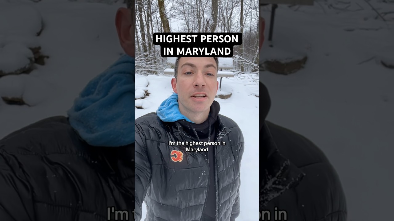 Highest person in Maryland #maryland #high #dog #highpoint #elevation