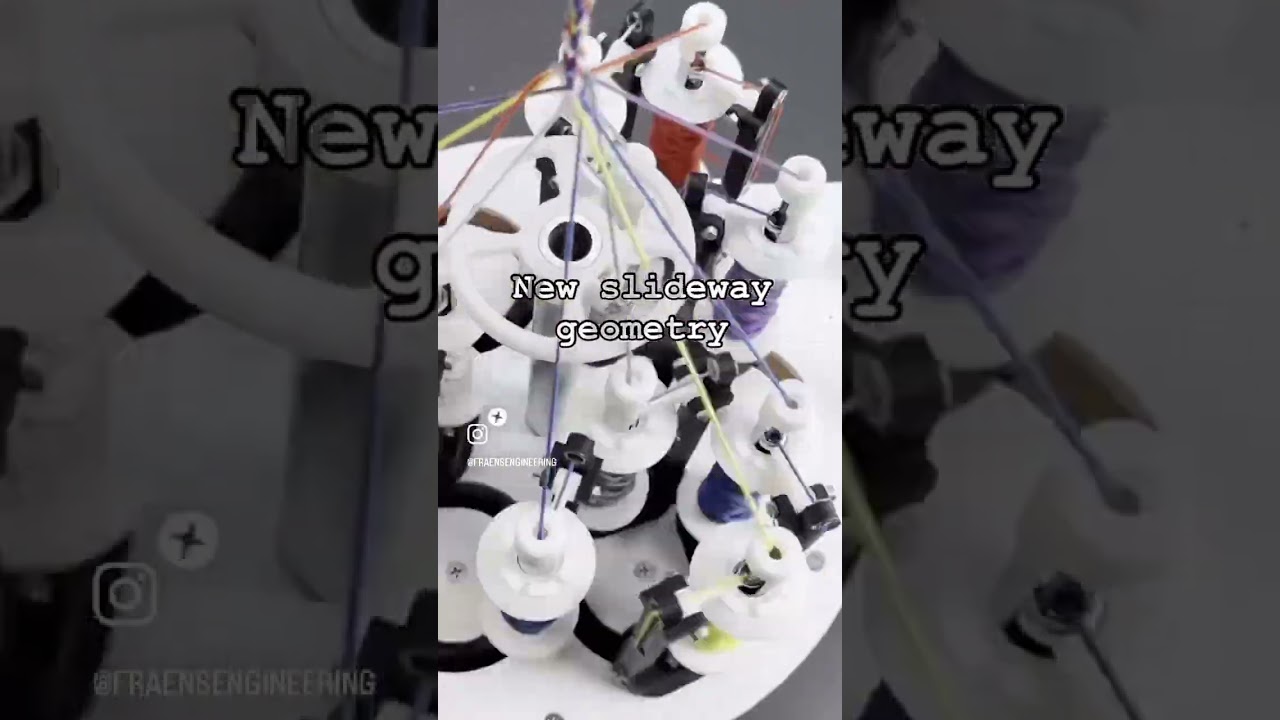 New 3D printed Braiding Machine #3dprintedmachine #braidingmachine #looms #weaving #braid