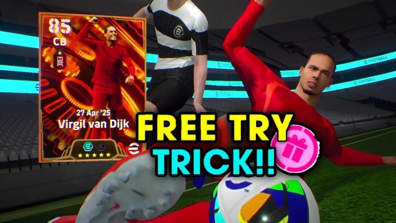 Trick To Get Van Dijk Big Time in eFootball 2025 Mobile 🔥 | Bellingham, Van Dijk & De jong Trick