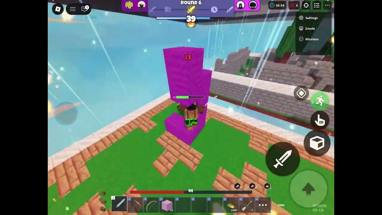 Playing Arena Duels!(Roblox Bedwars) 