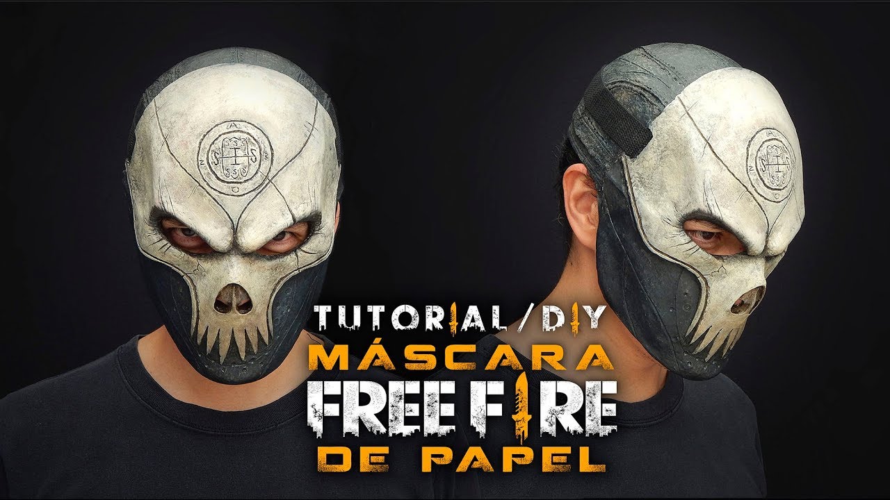Máscara Rey Calavera Free Fire con Papel / Tutorial / DIY / ¿Cómo Se Hace?