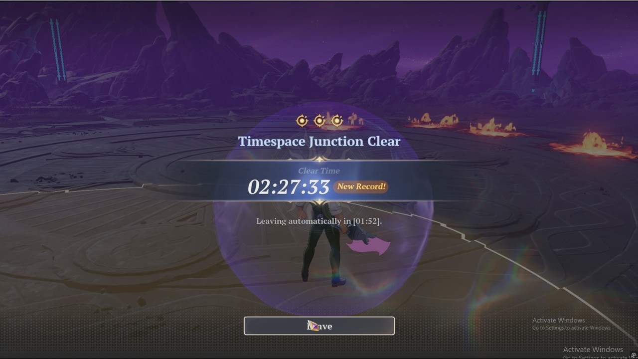 Timespace Junction Sector 2 version 1.2 in 2 minute 27 seconds - The 7 Deadly sins Origin