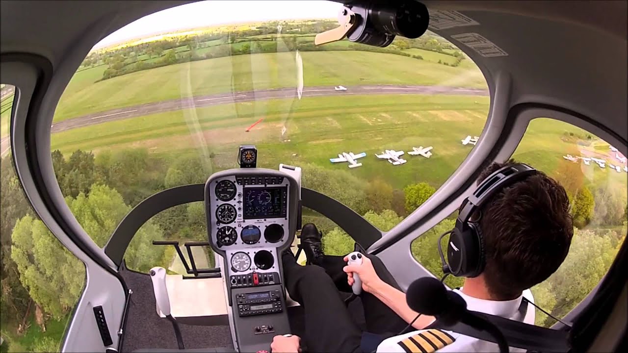 Capt Paul White puts his Guimbal Cabri G2 helicopter through its paces at London Elstree Aerodrome